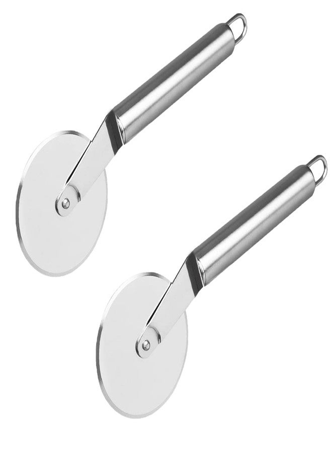 Oc9 Stainless Steel Pizza Cutter/Slicer(Pack of 2) for Kitchen Tool - Image 1
